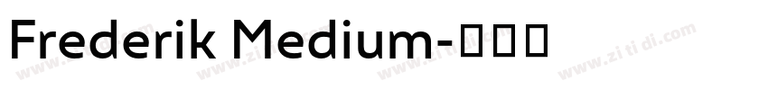 Frederik Medium字体转换